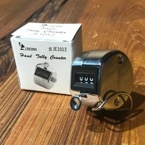 Safina Silver Tone Hand Tally Counter